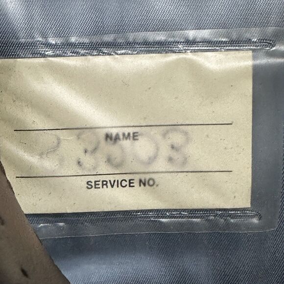 Vintage 1987 U.S. Air Force Service Cap Bancroft Size 7 Blue Wool Dress Hat - Picture 9 of 16